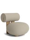 Hippo Lounge Chair, Fabric Hallingdal off-white, Natural oak