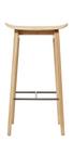 NY11 Bar Stool, Kitchen version: seat height 65 cm, Natural oak, Without seat cushion