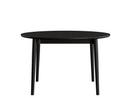 Expand Dining Table Circular, Black painted oak, Without extension plates