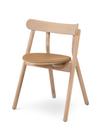 Oaki Dining Chair, Light oiled oak, With seat pad