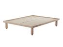 Kaya Bed, 180 x 200 cm (Large), Waxed oak with white pigment