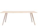 Meyer Dining Table, 200 x 92 cm, Waxed ash with white pigment