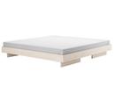 Zians Bed, 200 x 200 cm (XLarge), Without headboard, Waxed ash with white pigment