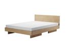 Zians Bed, 160 x 200 cm (Medium), With headboard, Waxed oak