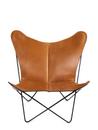 Trifolium Butterfly Chair, Hazelnut, Steel, black powder-coated