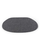 Seat Pad for Eames Side Chairs, Without upholstery, Anthracite melange