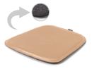 Leather Seat Pad for Eames Armchairs , Front leather / back felt, Beige