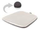 Leather Seat Pad for Eames Armchairs , Front leather / back felt, Cream white