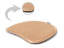 Seat Pad Leather for Panton Chairs, Front and back leather, Beige