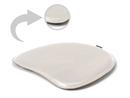 Seat Pad Leather for Panton Chairs, Front and back leather, Cream white