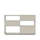 Flow Q Highboard, 160 cm, 101,7 cm (2 drawers and 1 flap), Silk