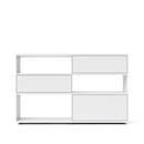 Flow Q Highboard, 160 cm, 101,7 cm (2 drawers and 1 flap), White