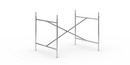 Eiermann 2 Table Frame , Chrome, Vertical,  centred, 100 x 78 cm, With extension (height 72-85 cm)