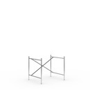 Eiermann 2 Table Frame , Chrome, Vertical,  offset, 80 x 66 cm, Without extension (height 66 cm)