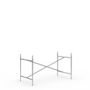 Eiermann 2 Table Frame , Stainless steel, Vertical,  centred, 135 x 66 cm, With extension (height 72-85 cm)