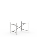 Eiermann 2 Table Frame , Clear lacquered steel, Vertical,  centred, 100 x 78 cm, With extension (height 72-85 cm)