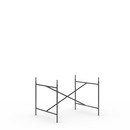 Eiermann 2 Table Frame , Black, Vertical,  centred, 100 x 78 cm, With extension (height 72-85 cm)