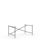 Eiermann 2 Table Frame , Black, Vertical,  offset, 135 x 78 cm, Without extension (height 66 cm)