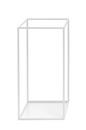 Rack Umbrella Stand/ Side Table, Square, White powder-coated