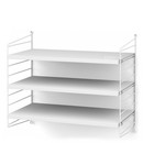 String System Shelf S, 30 cm, White, White lacquered