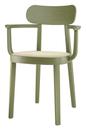 118 F Chair, Olive green stained beech