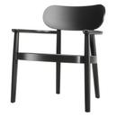 119 F / 119 MF, Black stained beech, Moulded plywood seat