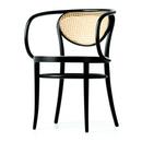 209 / 210 Chair, Black stained beech, Cane work seat and back (210)