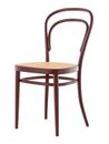 214 / 214 M Chair, Without armrests, Mahogany stained beech, Cane-work (with supporting mesh underneath seat)