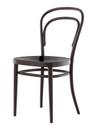 214 / 214 M Chair, Without armrests, Black stained beech, Moulded plywood seat