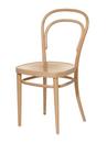 214 / 214 M Chair, Without armrests, Natural stained beech, Moulded plywood seat