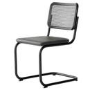 S 32 V Dark Melange Cantilever Chair, Black