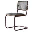 S 32 V Dark Melange Cantilever Chair, Chestnut