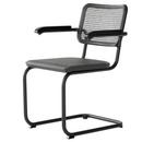 S 64 V Dark Melange Cantilever Chair, Black