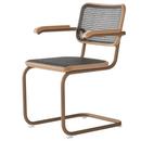 S 64 V Dark Melange Cantilever Chair, Rosewood