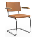 S 32 PV / S 64 PV Pure Materials Cantilever Chair, Nappa Leather cognac, Oak