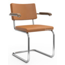 S 32 PV / S 64 PV Pure Materials Cantilever Chair, Nappa Leather cognac, Walnut