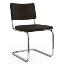 S 32 PV / S 64 PV Pure Materials Cantilever Chair, Nappa Leather dark brown, Without armrests