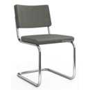 S 32 PV / S 64 PV Pure Materials Cantilever Chair, Nubuk Leather green-grey, Without armrests