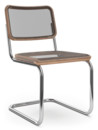 S 32 N / S 64 N Pure Materials Cantilever Chair, Oiled Walnut, Chrome-plated, Without armrests, No glides