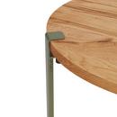 Tiptoe Side Table Brooklyn, Reclaimed oak, Rosemary green