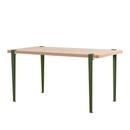 Balthazar dining table, Oak finish, Rosemary green