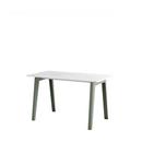 New Modern Dining Table rectangular, Metal/recycled plastic, 130 x 70 cm, Eucalyptus grey