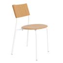 SSD Chair, metal/wood, Oak, Cloudy white