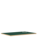 Table Top for Eiermann Table Frames, Linoleum conifer green (Forbo 4174) with oak edge, 160 x 80 cm