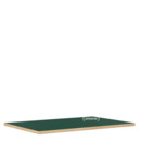 Table Top for Eiermann Table Frames, Linoleum conifer green (Forbo 4174) with oak edge, 160 x 90 cm