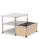 USM Haller side table with storage container, USM beige