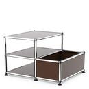 USM Haller side table with storage container, USM brown