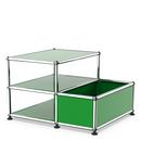 USM Haller side table with storage container, USM green