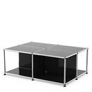 USM Haller coffee table with storage shelves