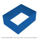 USM Metal Box Insert for USM Haller Extension Door, 75 x 35 x 35, Gentian blue RAL 5010